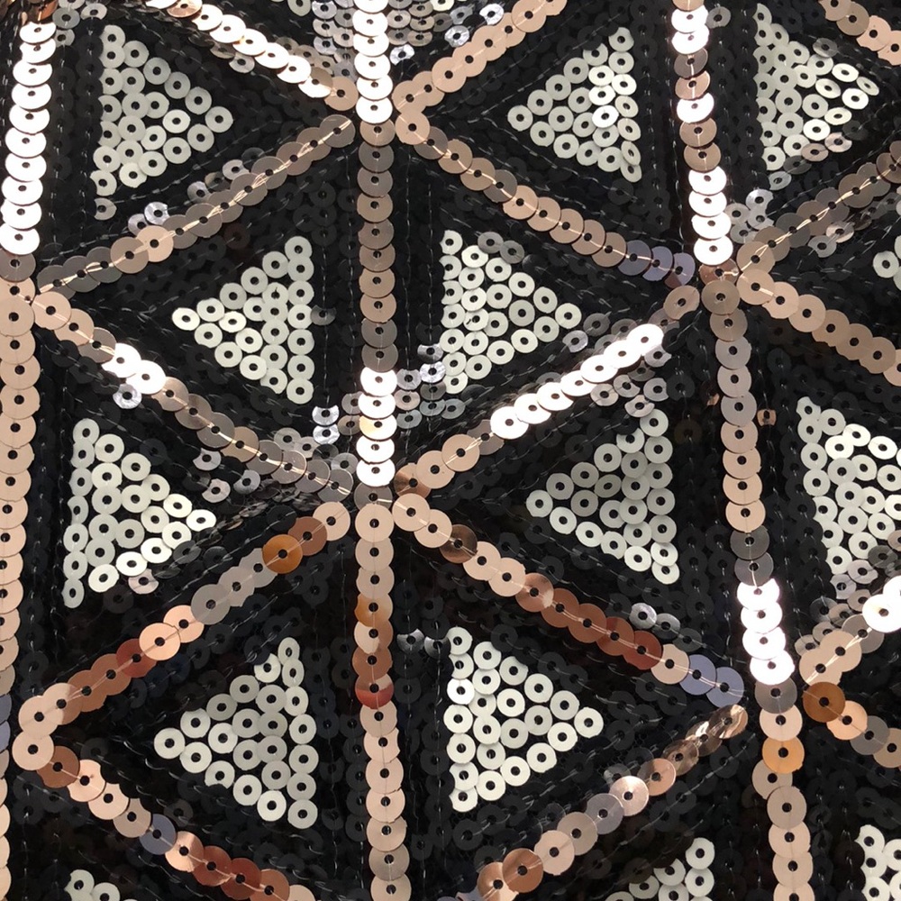 Lulu’s Rose Gold/White Sequin Dress - Picture 3 of 4